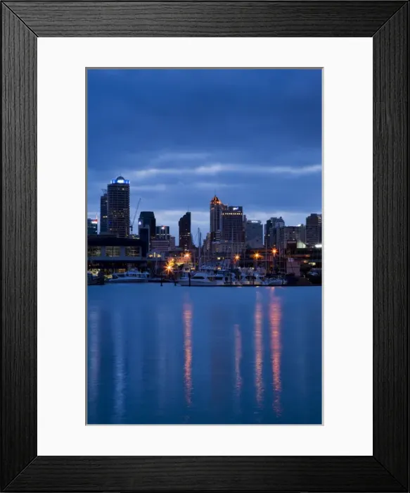 Framed Print : Auckland Central Business District at Dawn, St Marys Bay, Auckland, North Island, New Zealand Framed Print : Auckland Central Business District at Dawn, St Marys Bay, Auckland, North Island, New Zealand