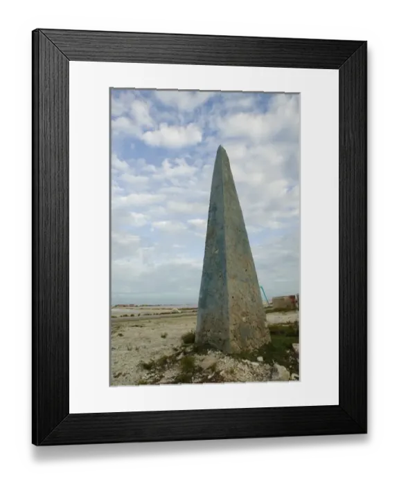 Framed Print : ABC Islands - BONAIRE - Solar Salt Works: Old Blue Navigation Marker Framed Print : ABC Islands - BONAIRE - Solar Salt Works: Old Blue Navigation Marker