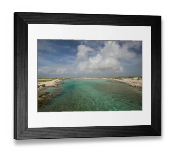 Framed Print : ABC Islands - BONAIRE - Manparia Kutu: SE Coastal Inlet Framed Print : ABC Islands - BONAIRE - Manparia Kutu: SE Coastal Inlet