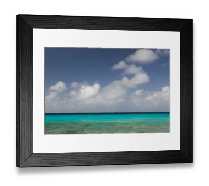 Framed Print : ABC Islands - BONAIRE - Pink Beach: Beach View