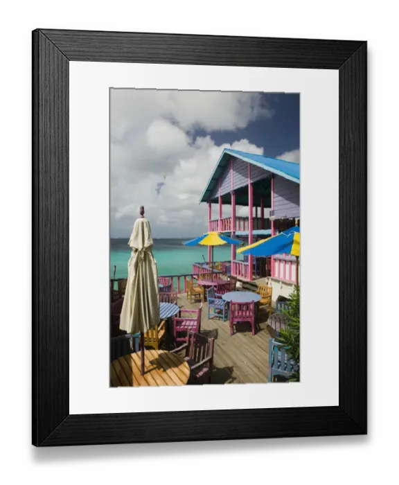 Framed Print : ABC Islands - BONAIRE - Kralendijk: Colorful Building at the Divi Flamingo Resort Framed Print : ABC Islands - BONAIRE - Kralendijk: Colorful Building at the Divi Flamingo Resort