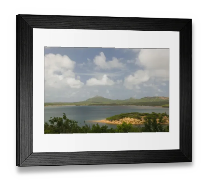 Framed Print : ABC Islands - BONAIRE - Gotomeer: View of the Gotomeer Lake at Washington Slagbaai
