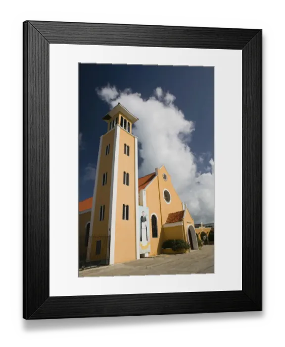 Framed Print : ABC Islands - BONAIRE - Rincon: San Lodovico Bertran Catholic Church Framed Print : ABC Islands - BONAIRE - Rincon: San Lodovico Bertran Catholic Church