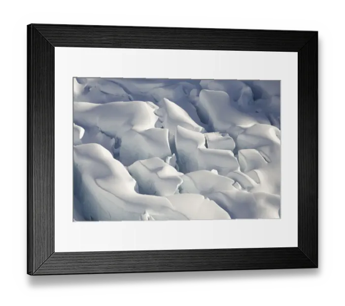 Framed Print : Crevasses, Tasman Glacier, Aoraki  /  Mt Cook National Park, South Island, New Zealand
