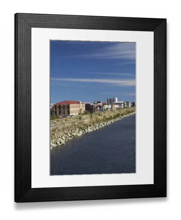 Framed Print : Greymouth and Grey River, West Coast, South Island, New Zealand Framed Print : Greymouth and Grey River, West Coast, South Island, New Zealand