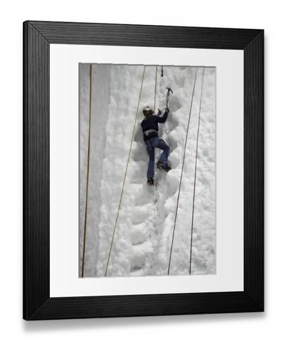 Framed Print : Indoor Ice Climbing, Hukawai Glacier Centre, Franz Josef Glacier, West Coast, South Island Framed Print : Indoor Ice Climbing, Hukawai Glacier Centre, Franz Josef Glacier, West Coast, South Island