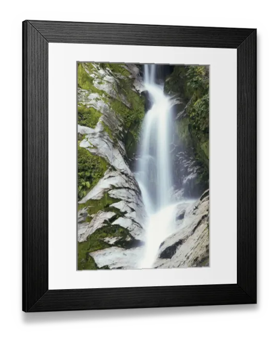 Framed Print : Dorothy Falls, near Lake Kaniere, West Coast, South Island, New Zealand Framed Print : Dorothy Falls, near Lake Kaniere, West Coast, South Island, New Zealand
