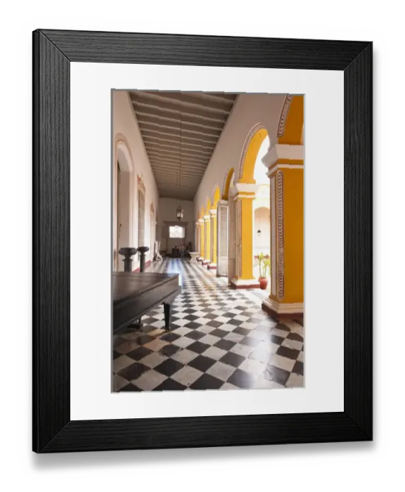 Framed Print : Trinidad, Cuba. Interior of the Palacio Brunet (houses Museo Romantico), UNESCO World Framed Print : Trinidad, Cuba. Interior of the Palacio Brunet (houses Museo Romantico), UNESCO World