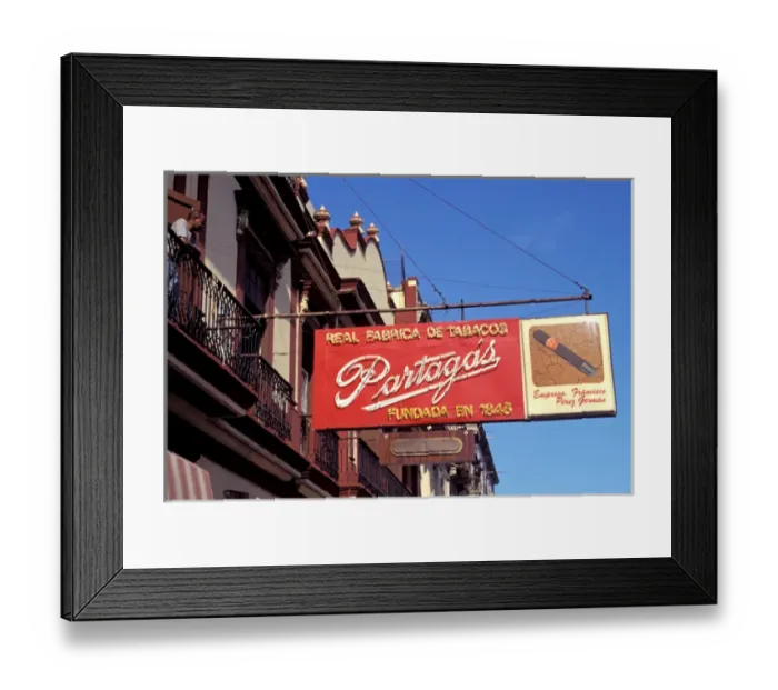 Framed Print : Caribbean, Cuba, Havana. Cigar shop sign Framed Print : Caribbean, Cuba, Havana. Cigar shop sign