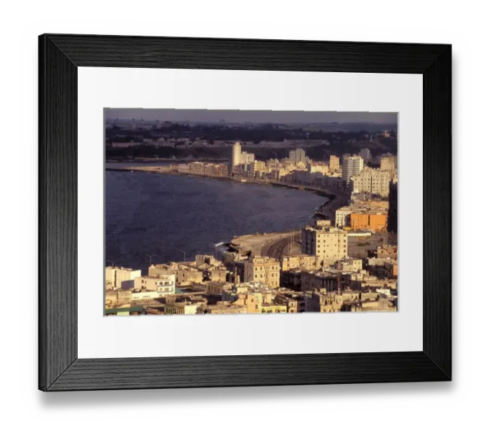 Framed Print : Caribbean, Cuba, Havana. Coastline