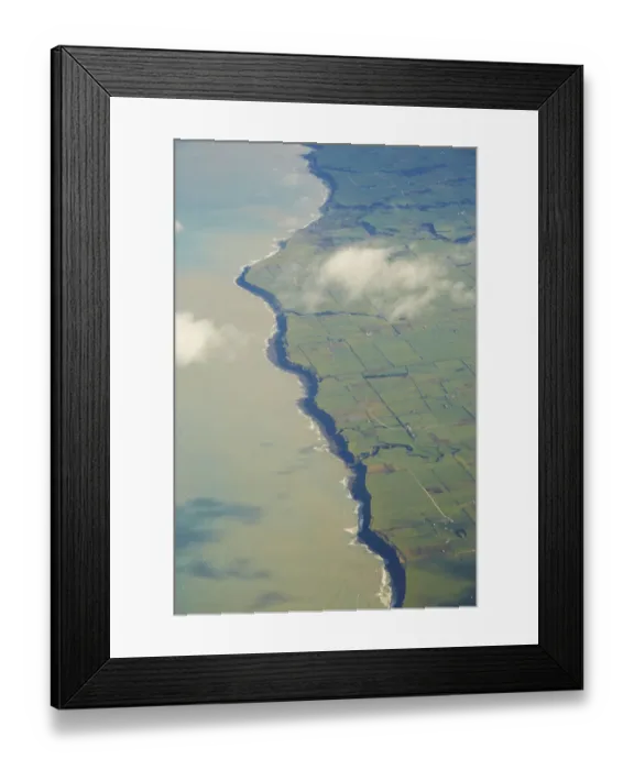 Framed Print : South Taranaki Coastline, North Island, New Zealand - aerial Framed Print : South Taranaki Coastline, North Island, New Zealand - aerial
