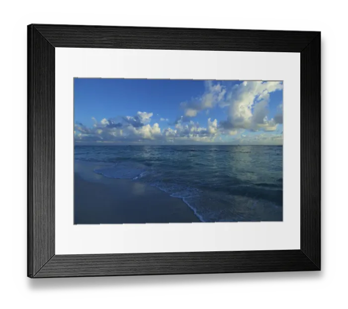 Framed Print : Dominican Republic, La Altagracia, Punta Cana, Bavaro Beach, sunrise