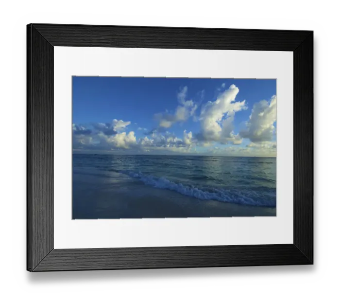 Framed Print : Dominican Republic, La Altagracia, Punta Cana, Bavaro Beach, sunrise