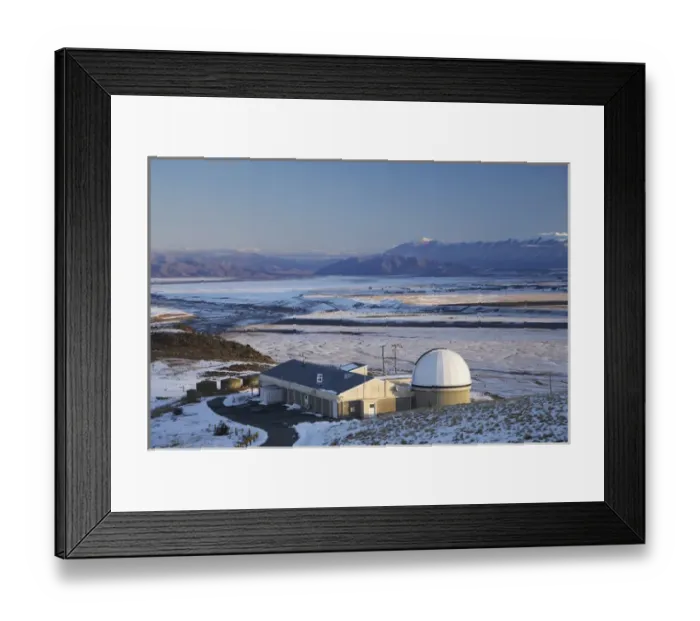 Framed Print : New Zealand, South Island, Canterbury, Mackenzie Country, Telescope Dome, Mt John Observatory Framed Print : New Zealand, South Island, Canterbury, Mackenzie Country, Telescope Dome, Mt John Observatory