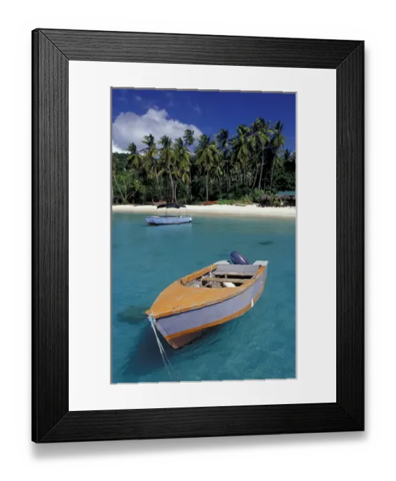 Framed Print : CARIBBEAN, Grenada Boats anchored offshore Framed Print : CARIBBEAN, Grenada Boats anchored offshore