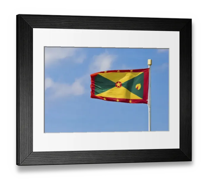Framed Print : Grenada flag Framed Print : Grenada flag