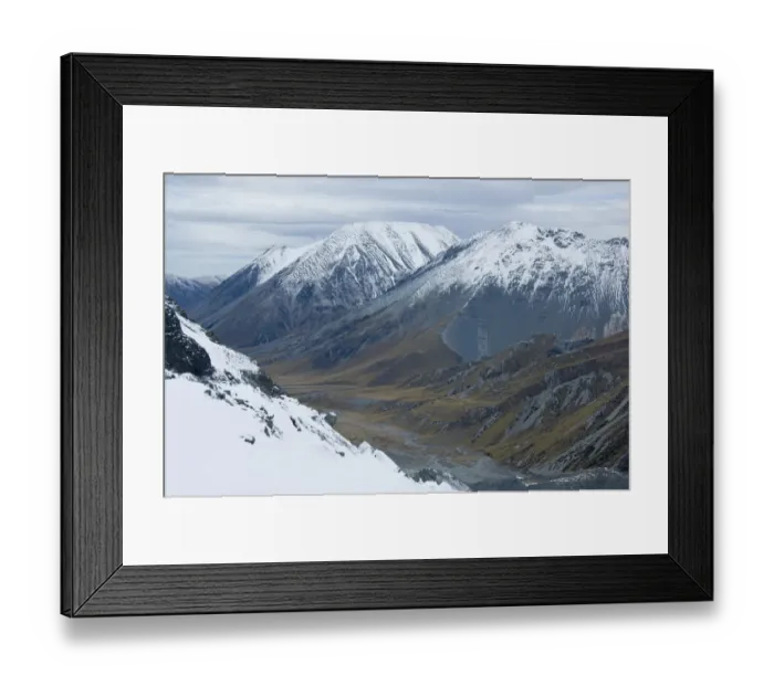 Framed Print : New Zealand, South Island, Arrowsmith Range. View of the South fork of Ashburton Framed Print : New Zealand, South Island, Arrowsmith Range. View of the South fork of Ashburton