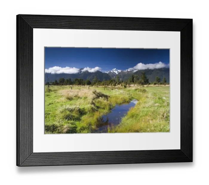 Framed Print : Lake Matheson, New Zealand. Some of the stunning images available at Lake Matheson