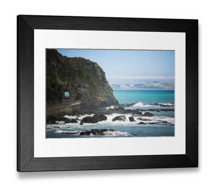 Framed Print : Kaikoura, New Zealand. These road tunnels provide access into the town of Kaikoura Framed Print : Kaikoura, New Zealand. These road tunnels provide access into the town of Kaikoura
