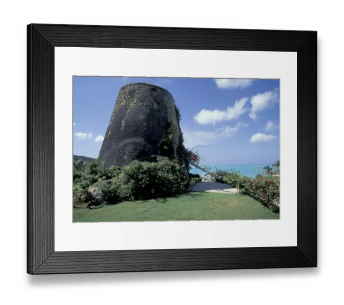 Framed Print : Caribbean, Antigua Old sugar mill Framed Print : Caribbean, Antigua Old sugar mill