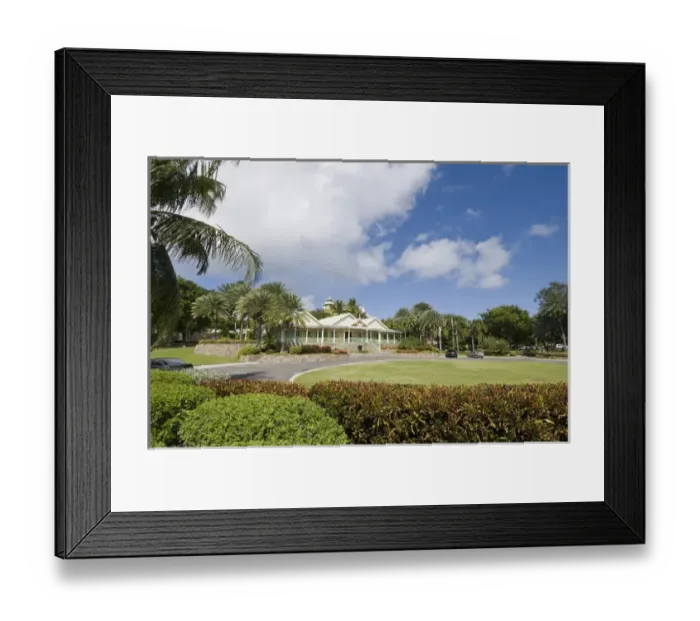 Framed Print : North America, Caribbean, Antigua. Stanford business park adjacent to the Antigua airport Framed Print : North America, Caribbean, Antigua. Stanford business park adjacent to the Antigua airport