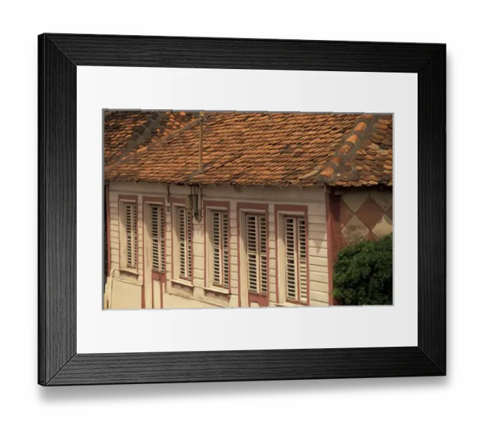 Framed Print : Caribbean, French West Indies, Martinique; Les Trois-Ilets Town colonial architecture Framed Print : Caribbean, French West Indies, Martinique; Les Trois-Ilets Town colonial architecture