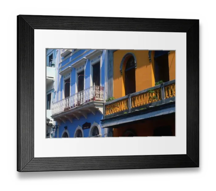 Framed Print : Spanish Colonial Architecture, Old San Juan Framed Print : Spanish Colonial Architecture, Old San Juan