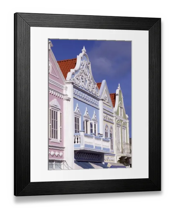 Framed Print : 01. Caribbean, Aruba, Oranjestad. Dutch architecture Framed Print : 01. Caribbean, Aruba, Oranjestad. Dutch architecture