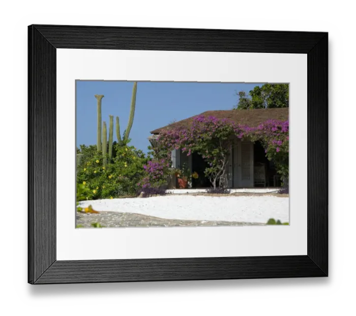 Framed Print : 01. Aruba, private home (Editorial Usage Only) Framed Print : 01. Aruba, private home (Editorial Usage Only)