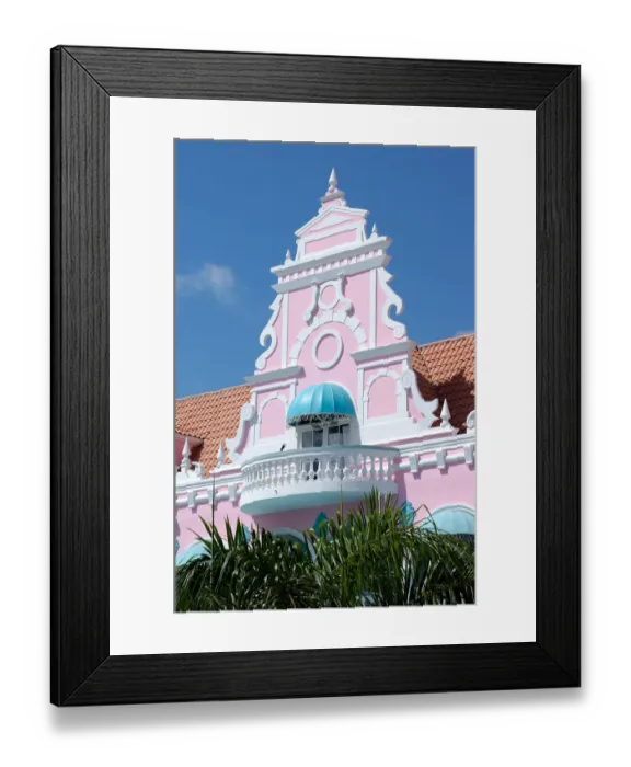 Framed Print : 01. Aruba, Oranjestad stores, dutch architecture Framed Print : 01. Aruba, Oranjestad stores, dutch architecture
