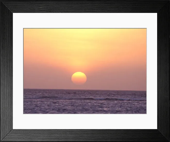 Framed Print : Caribbean, Aruba. Sunset