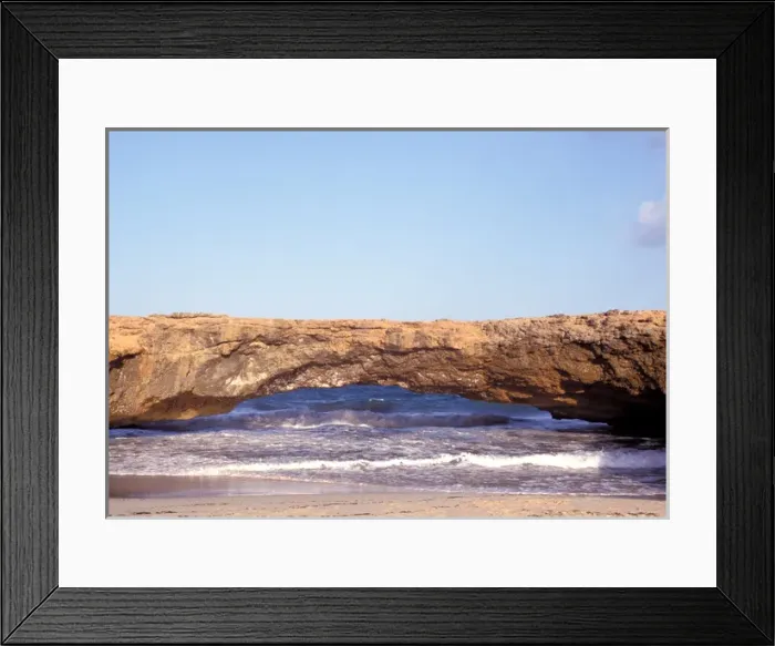 Framed Print : Caribbean, Aruba. Natural bridge Framed Print : Caribbean, Aruba. Natural bridge