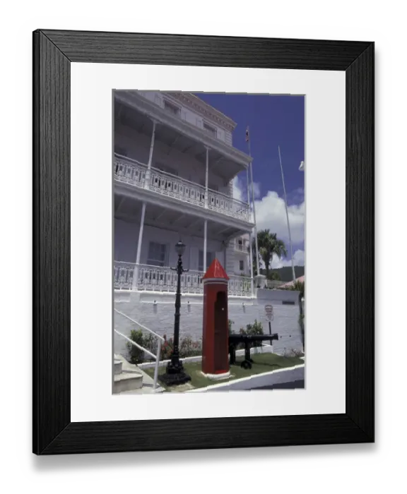 Framed Print : CARIBBEAN, USVI, Saint Croix, Christiansted Hotel entrance Framed Print : CARIBBEAN, USVI, Saint Croix, Christiansted Hotel entrance