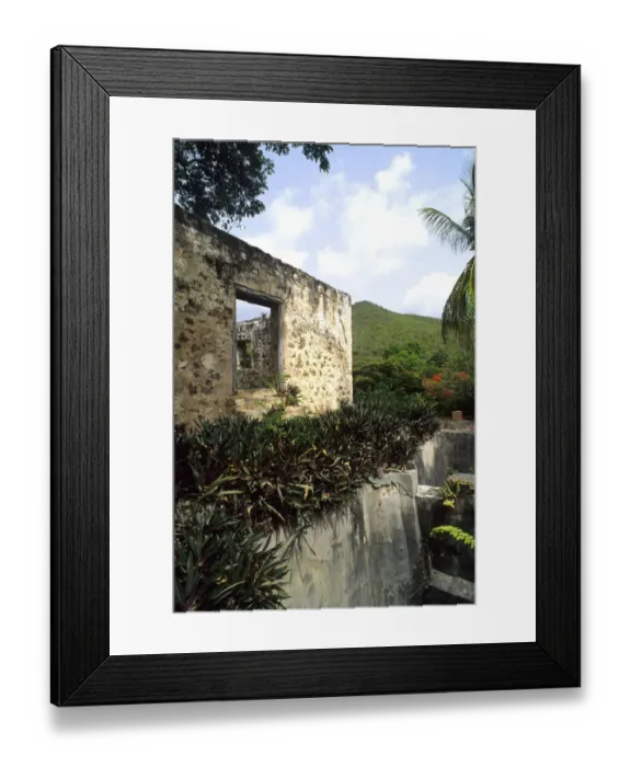 Framed Print : Tourists at Anna Berg Sugar Mills at St Johns Virgin Islands Caribbean Framed Print : Tourists at Anna Berg Sugar Mills at St Johns Virgin Islands Caribbean