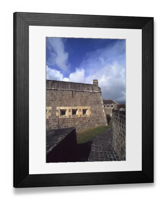 Framed Print : Famous Brimestone Hill Fortress in color in St Kitts USVI Framed Print : Famous Brimestone Hill Fortress in color in St Kitts USVI