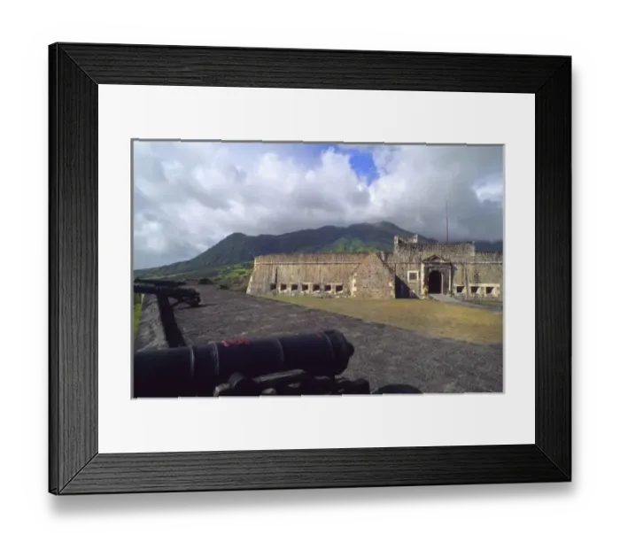 Framed Print : Famous Brimestone Hill Fortress in color in St Kitts USVI Framed Print : Famous Brimestone Hill Fortress in color in St Kitts USVI
