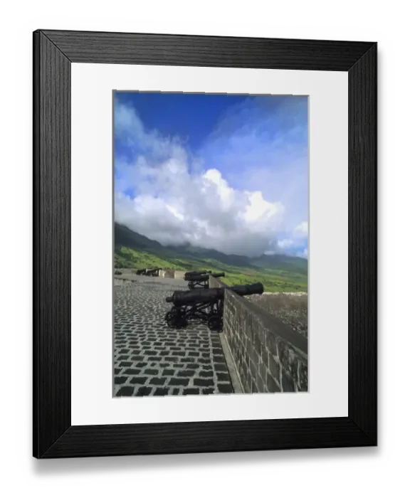 Framed Print : Famous Brimestone Hill Fortress in color in St Kitts USVI Framed Print : Famous Brimestone Hill Fortress in color in St Kitts USVI