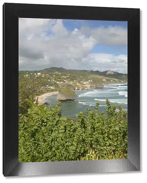BARBADOS, North East Coast, Bathsheba, View of Soup Bowl Beach, Prime Barbados Surfing