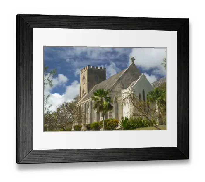 Framed Print : BARBADOS, North East Coast, Belleplaine, St. Andrews Church