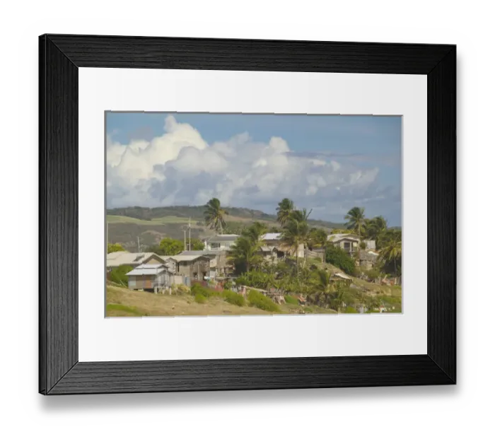 Framed Print : BARBADOS, North East Coast, Chalky Mount, View of Barbados Pottery Village Framed Print : BARBADOS, North East Coast, Chalky Mount, View of Barbados Pottery Village