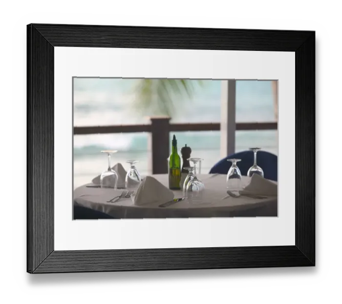 Framed Print : BARBADOS-West Coast-Mount Standfast: Table Setting / Lone Star Hotel & Restaurant Framed Print : BARBADOS-West Coast-Mount Standfast: Table Setting / Lone Star Hotel & Restaurant