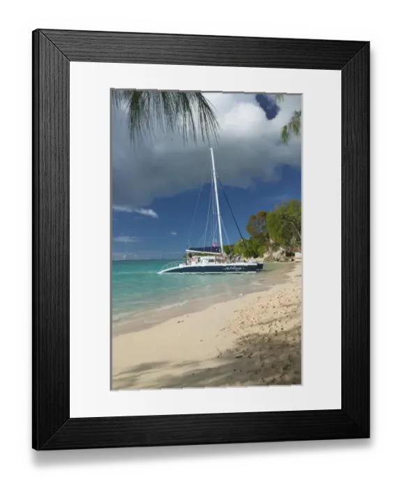 Framed Print : BARBADOS-West Coast-Mount Standfast: Cool Runnings Tourist Catamaran Framed Print : BARBADOS-West Coast-Mount Standfast: Cool Runnings Tourist Catamaran