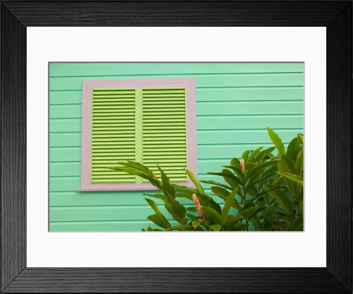 Framed Print : BARBADOS-West Coast-Holetown: The Chattel Village / Tourist Shops / Colorful Details Framed Print : BARBADOS-West Coast-Holetown: The Chattel Village / Tourist Shops / Colorful Details