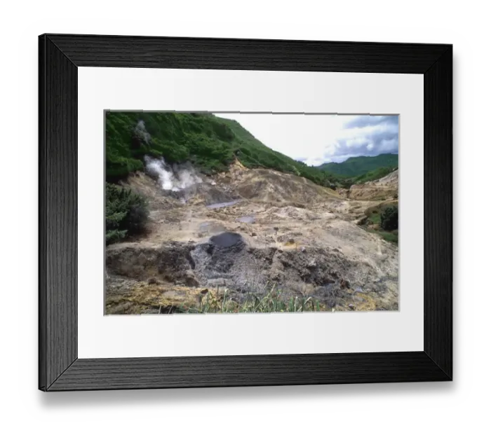 Framed Print : Drive In Volcano Soufriere St Lucia Framed Print : Drive In Volcano Soufriere St Lucia