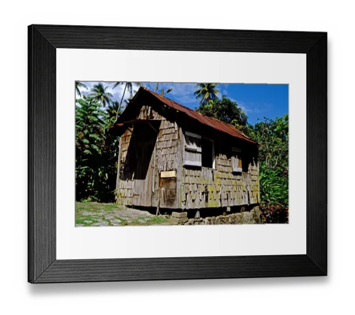 Framed Print : Caribbean, Lesser Antilles, West Indies, Saint Lucia, Soufriere. Fond Doux Estate Framed Print : Caribbean, Lesser Antilles, West Indies, Saint Lucia, Soufriere. Fond Doux Estate