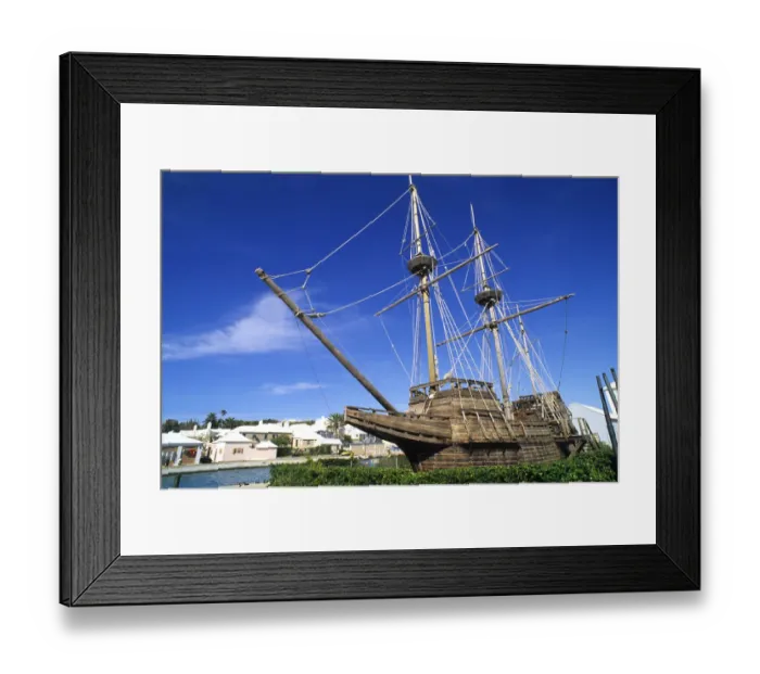Framed Print : Historical Old Ship the famous Deliverence built in 1609 at St Georges Island Bermuda Framed Print : Historical Old Ship the famous Deliverence built in 1609 at St Georges Island Bermuda