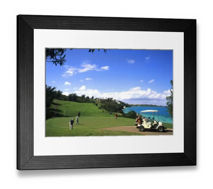 Framed Print : Golfing at the wonderful colorful Castle Harbour Course in Bermuda vacation holiday Framed Print : Golfing at the wonderful colorful Castle Harbour Course in Bermuda vacation holiday