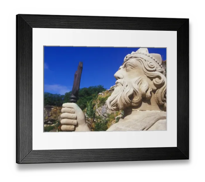 Framed Print : Caribbean, Bermuda, Royal Naval Dockyard, Bermuda Maritime Museum, Keep Yard. Statue Framed Print : Caribbean, Bermuda, Royal Naval Dockyard, Bermuda Maritime Museum, Keep Yard. Statue