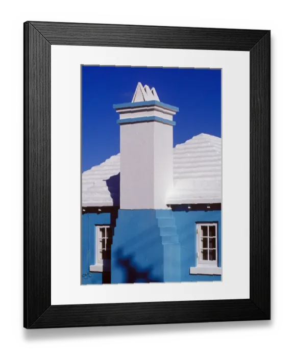 Framed Print : Caribbean, Bermuda, City of Hamilton, turn-of-the-century buildings in bright pastel Framed Print : Caribbean, Bermuda, City of Hamilton, turn-of-the-century buildings in bright pastel