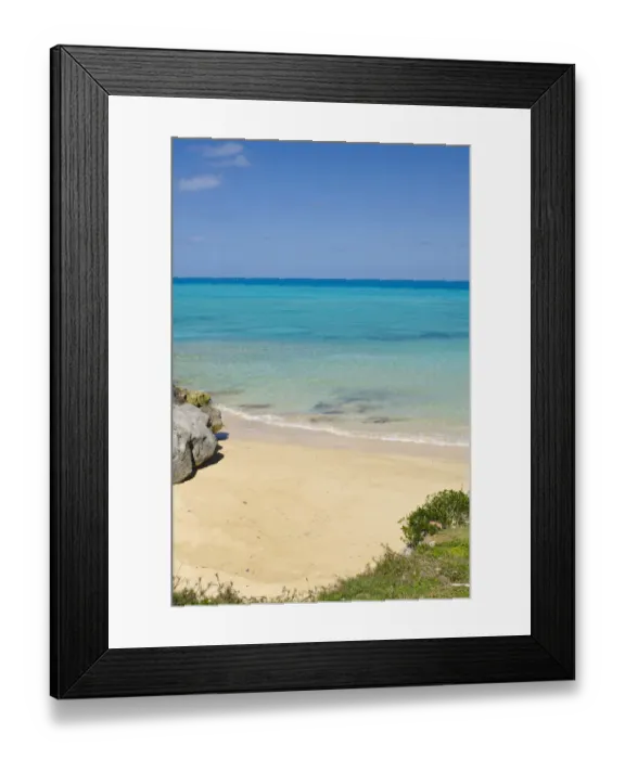 Framed Print : Bermuda. Drews Bay beach Framed Print : Bermuda. Drews Bay beach
